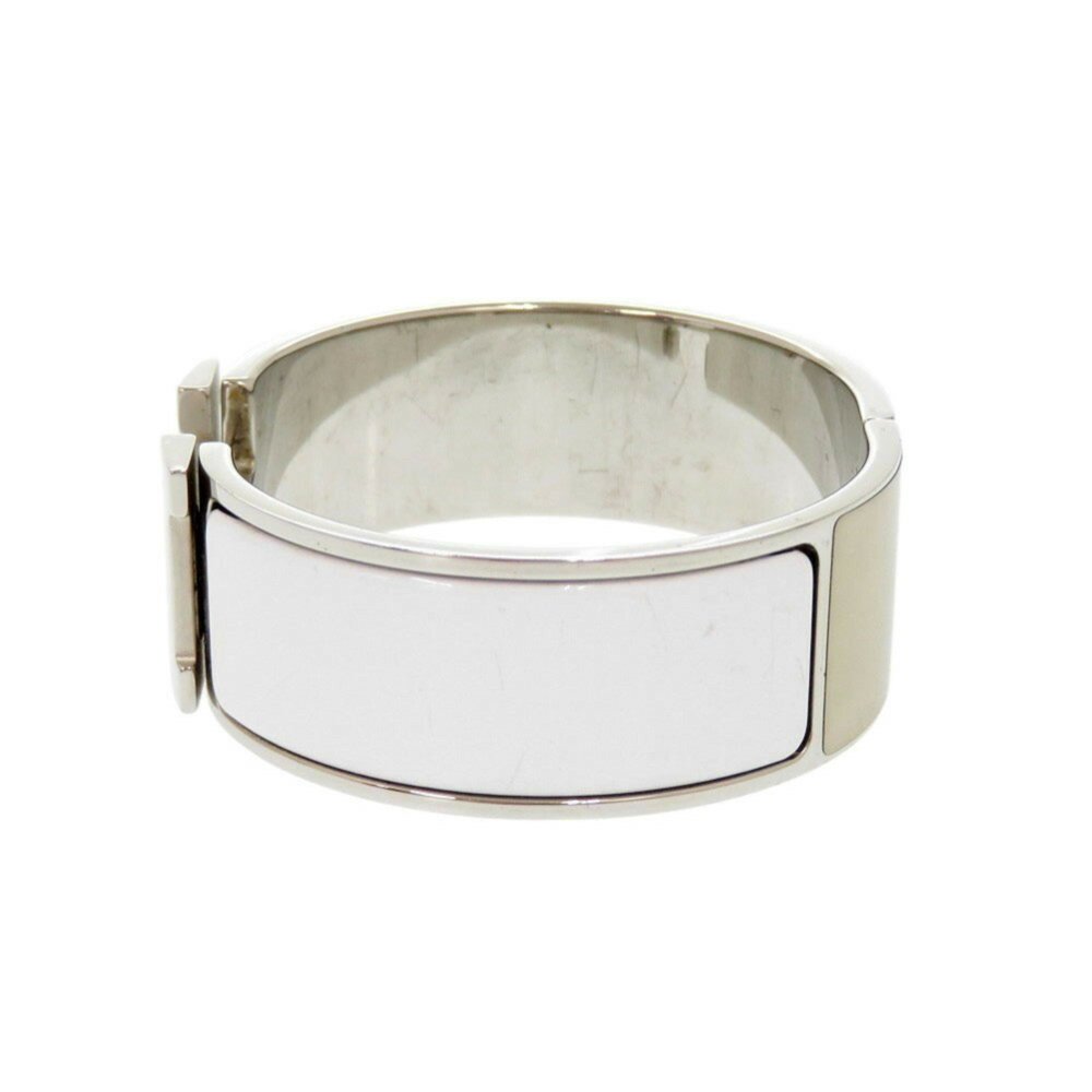 Hermes H motif Click Clack GM metal white silver P stamp (made in 2012) - Picture 3 of 10